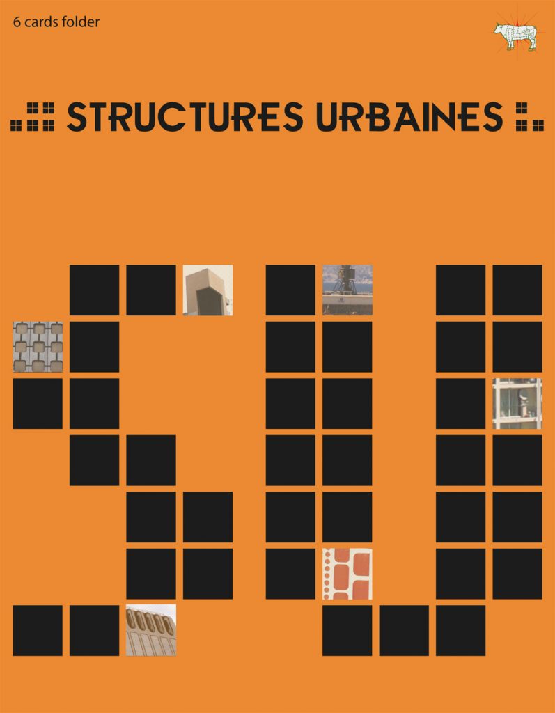 Pochette de 6 structures urbaines imprimées sur papier photo en tirage limité